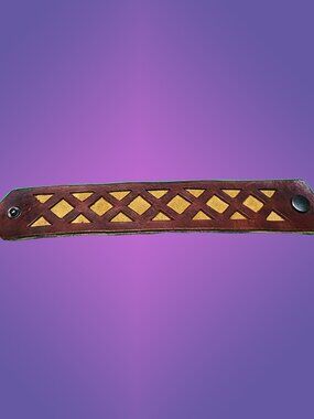 Handmade Leather and Suede Bracelet